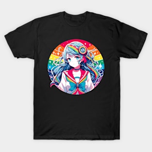 Pride month cute anime girl T-Shirt